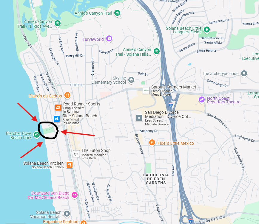 Fletcher Cove Park Map