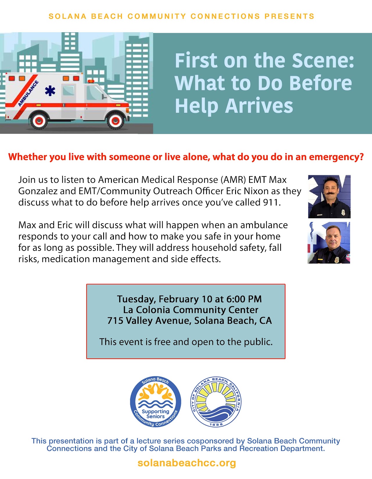 First on the Scene Flyer