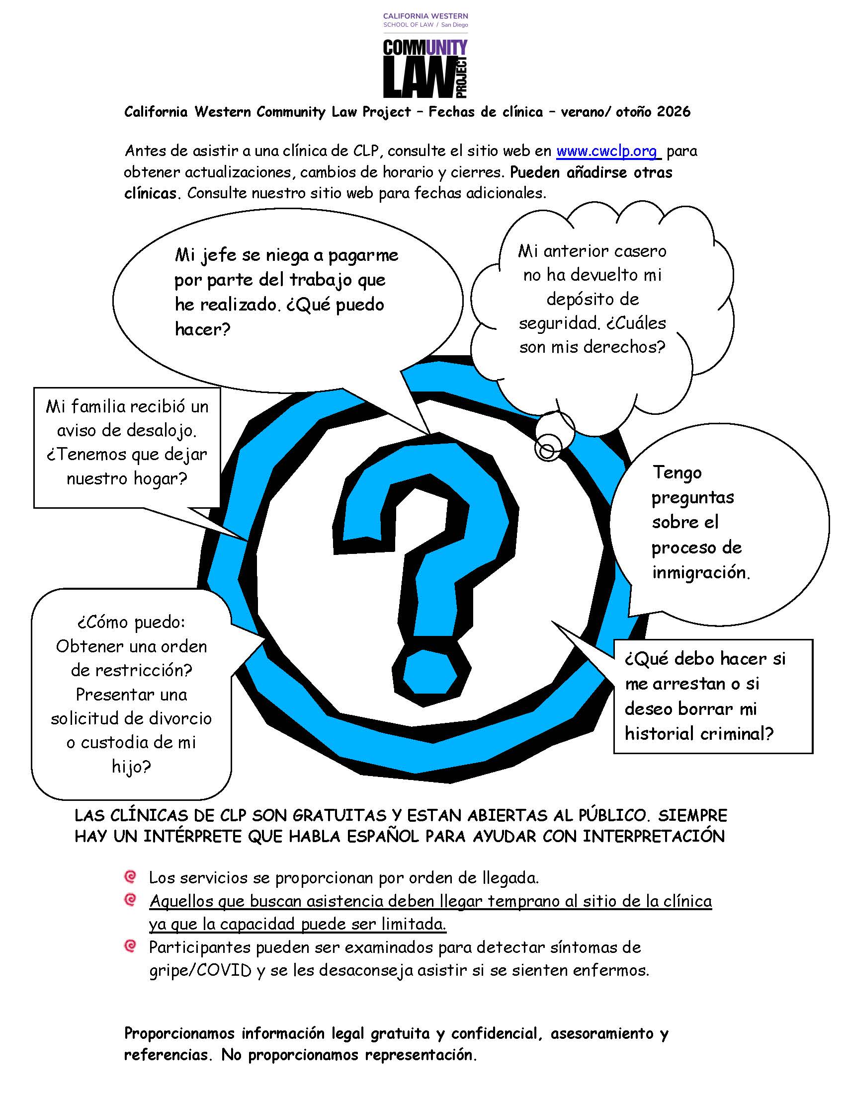 CLP flyer spanish