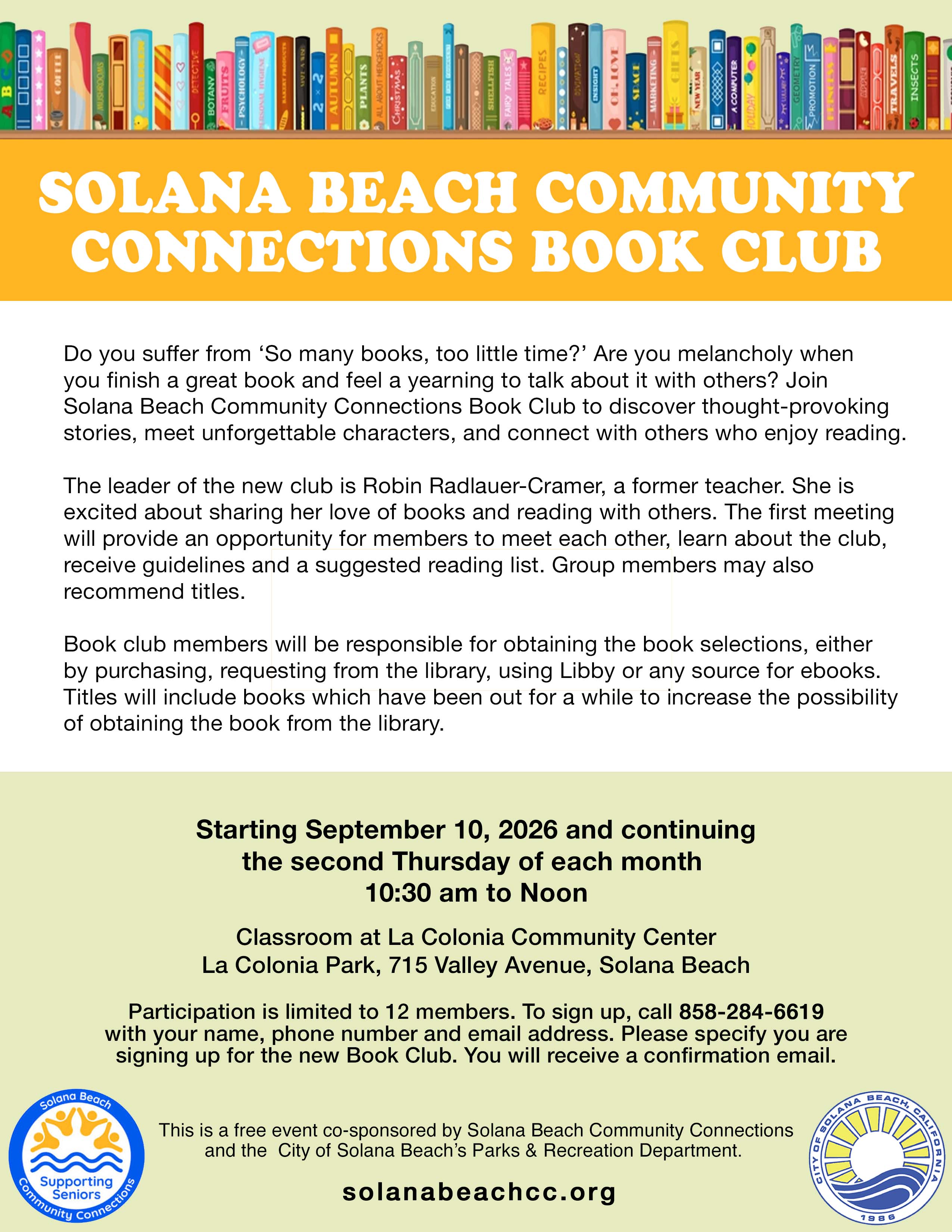 SBCC book Club Flyer