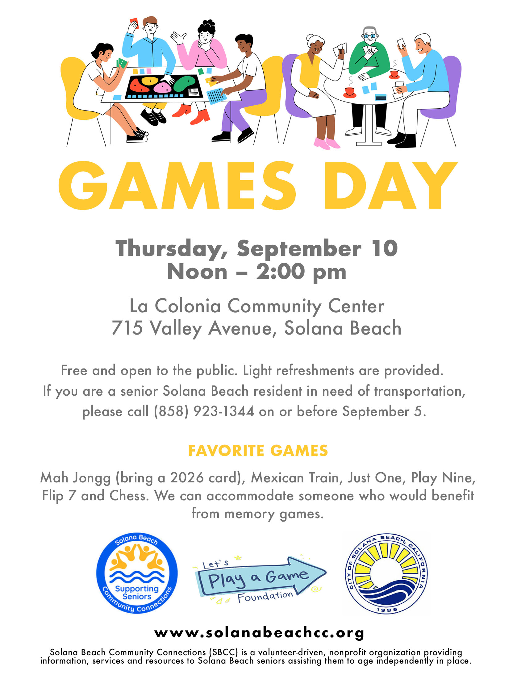 SBCC games day flyer
