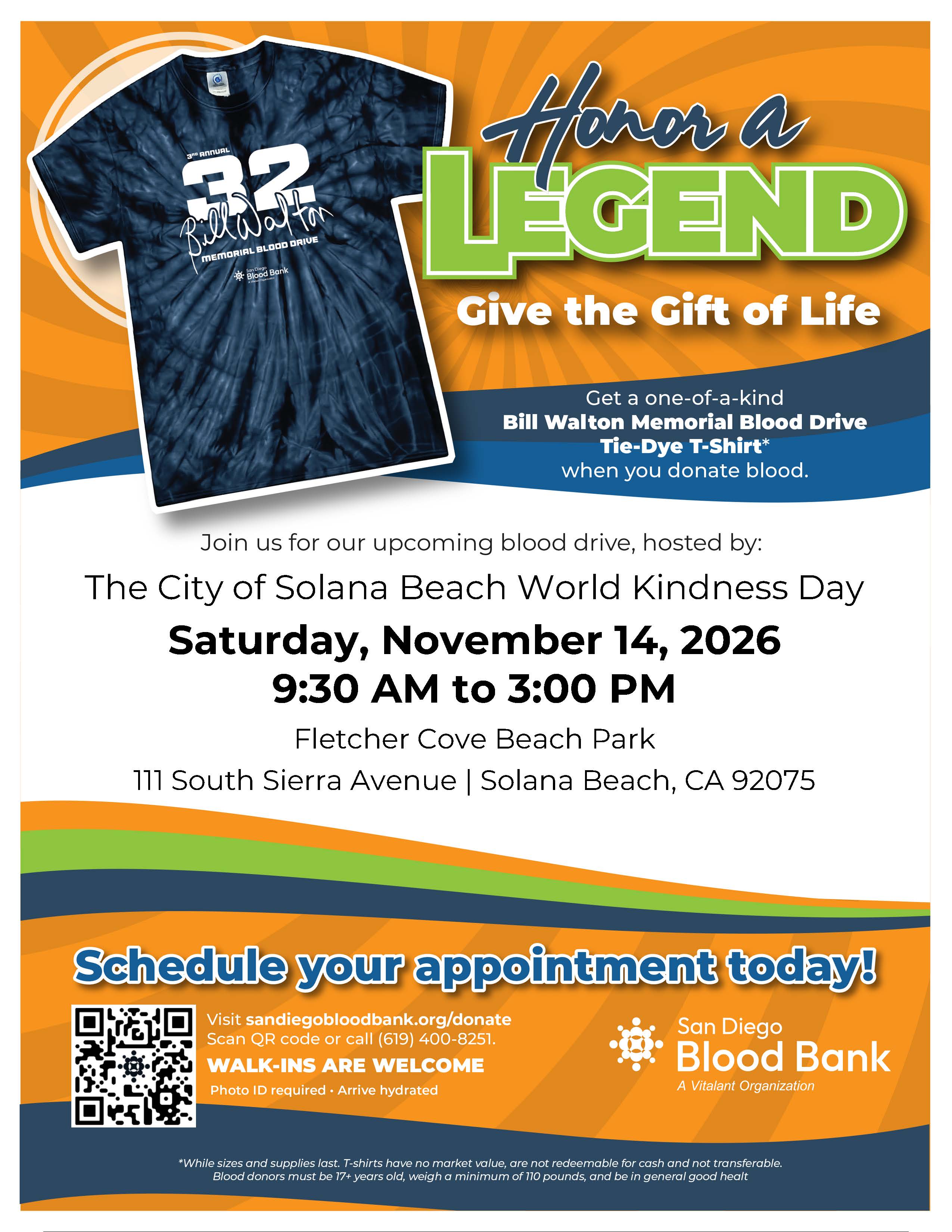 Blood drive flyer