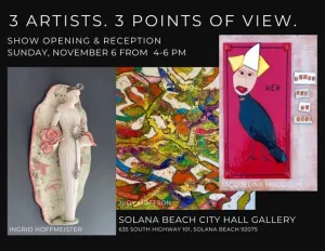 City Hall Gallery Opening Reception: "3 Artists. 3 Points of View." 
