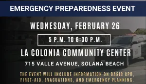 North Coastal Sheriff's Station  Emergency Preparedness Event